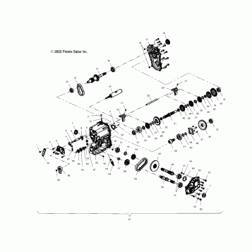GEARCASE - A04CH59AF/AH/AJ/AT/AV (4986108610C13)