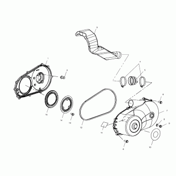 CLUTCH COVER - A03CH68AA/AC/AF/AH/AL (4986128612C05)