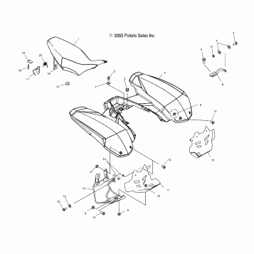 REAR CAB and SEAT - A04GJ50AA/AB/AC/AD (4986168616A04)