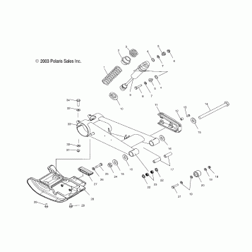 SWING ARM and REAR SHOCK - A04GJ50AA/AB/AC/AD (4986168616B08)