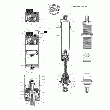 SHOCK, REAR - A04GJ50AA/AB/AC/AD (4986168616C01)