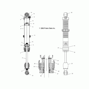 SHOCK, FRONT - A04GJ50AA/AB/AC/AD (4986168616C03)