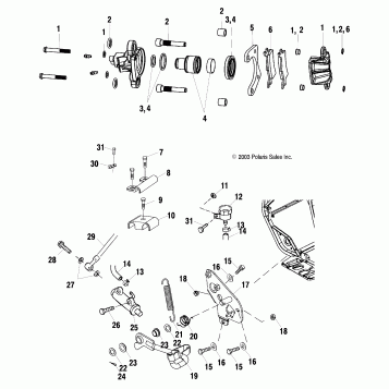 REAR BRAKE - A03CB32AA/FC (4986188618B03)