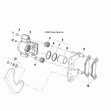 FRONT BRAKE - A03CD50FB (4986188618B05)