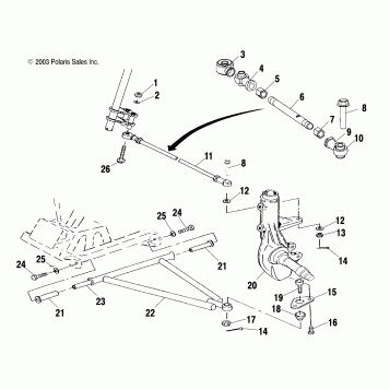 A-ARM/STRUT MOUNTING - A03CB32AA/FC (4986188618B08)
