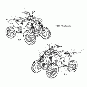 DECALS - A04BA25CA/CB (4986208620A09)