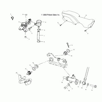 REAR BRAKE MASTER CYLINDER - A04BA25CA/CB (4986208620B06)