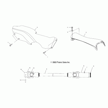 PROP SHAFT - A04BG50AA/FA (4986228622A14)