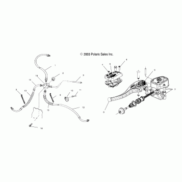 CONTROLS-MASTER CYLINDER/BRAKE LINE - A03BG50AA (4986228622C01)