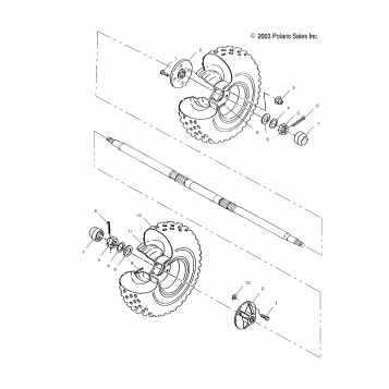 REAR WHEEL - A03BG50AA (4986228622C02)
