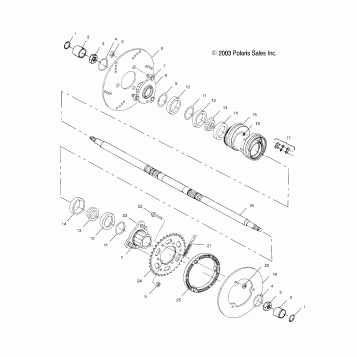 REAR HOUSING - A03BG50AA (4986228622C03)