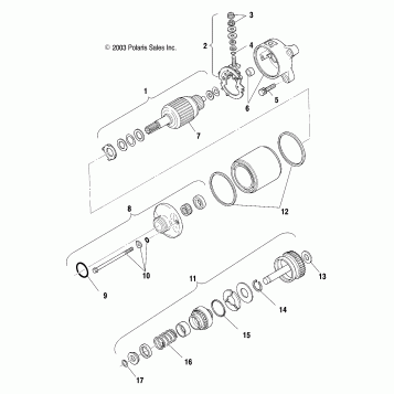STARTING MOTOR - A03BG50AA (4986228622D09)