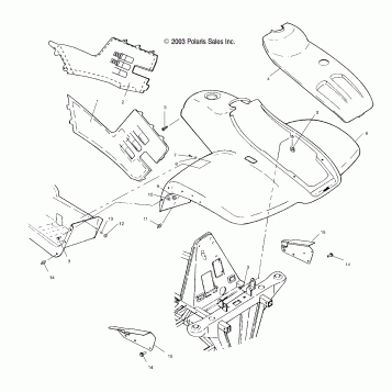 FRONT CAB - A04CA32AA/AB/FA (4986248624A03)