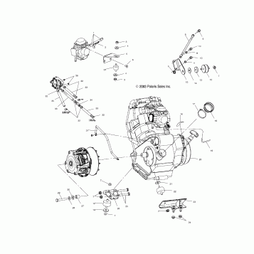 ENGINE MOUNTING - A04CA32AA/AB/FA (4986248624A07)