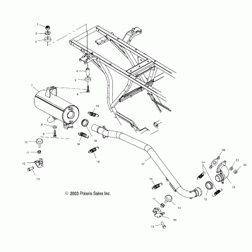 EXHAUST SYSTEM - A04CA32AA/AB/FA (4986248624A10)