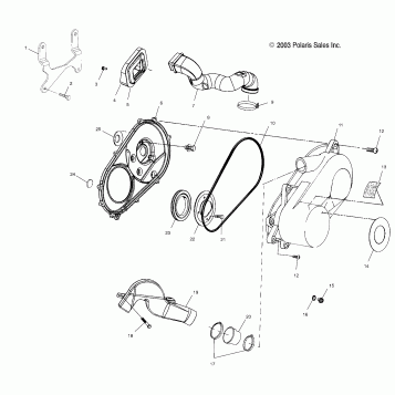 CLUTCH COVER - A04CA32AA/AB/FA (4986248624B12)