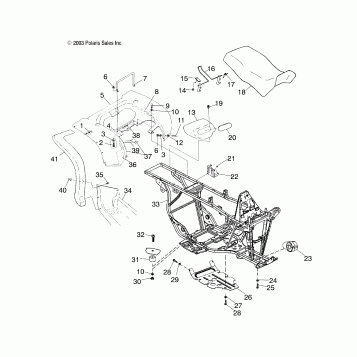 REAR CAB and SEAT - A04CD32AA/AB/AC/FB (4986268626A03)