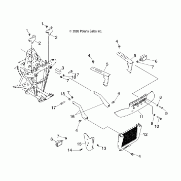 FRONT RACK and BUMPER MOUNTING - A04CD32AA/AB/AC/FB (4986268626A07)