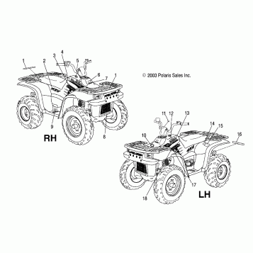 DECALS - A04CD32AA/AB/AC/FB (4986268626A13)