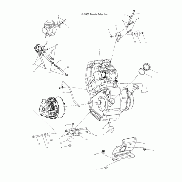 ENGINE MOUNTING - A04CD32AA/AB/AC/FB (4986268626B01)