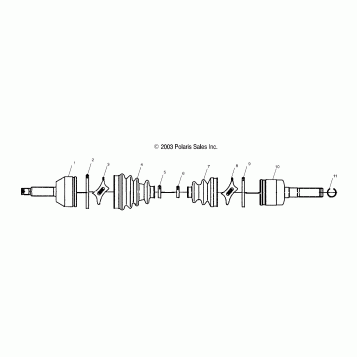DRIVE SHAFT - A04CD32FB (4986268626B08)