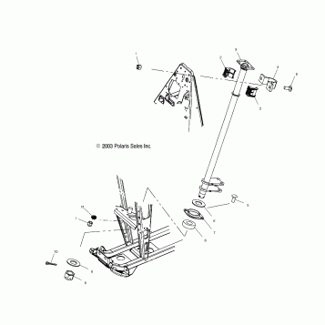 STEERING POST - A04CD32AA/AB/AC/FB (4986268626B14)