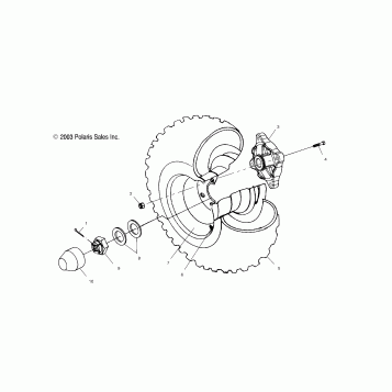 REAR WHEEL DRIVE - A03CD50FB (4986268626C08)