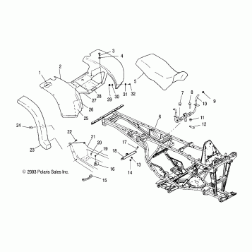 REAR CAB and SEAT - A04CL50AA (4986288628A04)