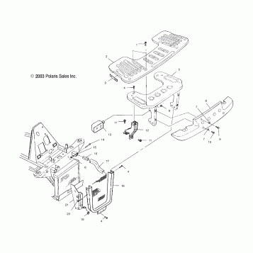 FRONT RACK and BUMPER MOUNTING - A04CL50AA (4986288628A06)
