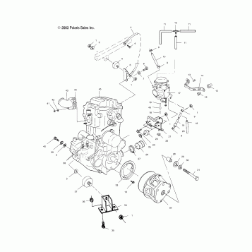 ENGINE MOUNTING - A04CL50AA (4986288628A09)