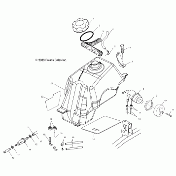 FUEL TANK - A04CL50AA (4986288628A11)