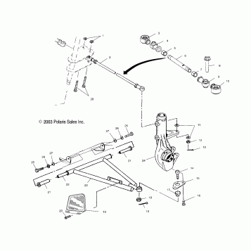 A-ARM/STRUT MOUNTING - A04CL50AA (4986288628B05)