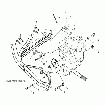GEARCASE MOUNTING - A04CL50AA (4986288628C08)