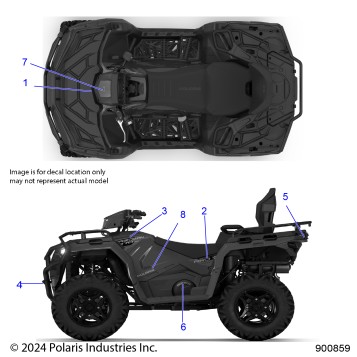 BODY, DECALS, GRAPHIC - A26SDZ57AB (900859)