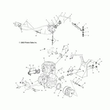 ENGINE MOUNTING - A04CH42AQ/AR/AS/AT/AV (4987258725A13)