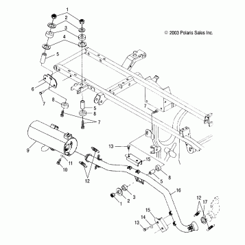 EXHAUST SYSTEM - A04CH42AQ/AR/AS/AT/AV (4987258725B01)