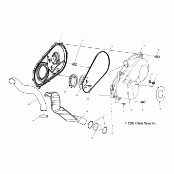 CLUTCH COVER - A04CH50AO/AQ/AR/AS/AT/AV/AW/AX (4987258725C08)
