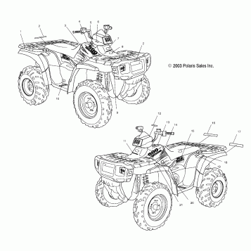 DECALS - A04CH50AO/AT/AV (4987288728A11)