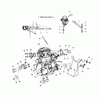 ENGINE MOUNTING - A04CH50AO/AQ/AR/AS/AT/AV/AW/AX (4987288728A13)