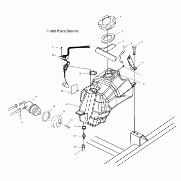 FUEL TANK - A04CH50AO/AQ/AR/AS/AT/AV/AW/AX (4987288728B03)