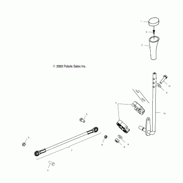 GEAR SELECTOR - A03CH68AA/AC/AF/AH/AL (4987288728C05)