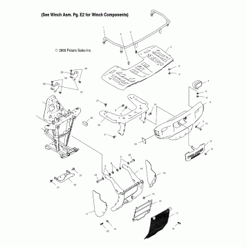 FRONT RACK and BUMPER MOUNTING - A04CH59AK/AL/AN/AQ/AW (4987318731A07)