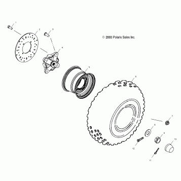 FRONT WHEEL - A03CH68AA/AC/AF/AH/AL (4987318731B07)