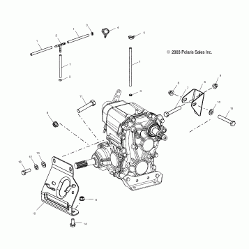 TRANSMISSION MOUNTING - A04CH68AK/AL/AN/AO (4987318731C12)