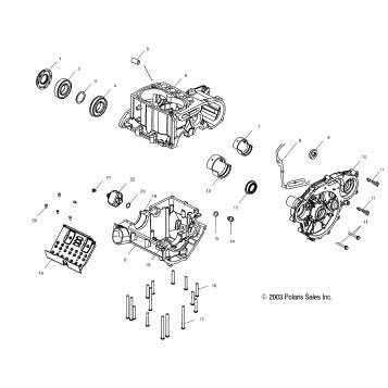 CRANKCASE - A04CH59AF/AH/AJ/AT/AV (4987318731D03)