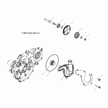 WATER PUMP - A04CH59AK/AL/AN/AQ/AW (4987318731D11)