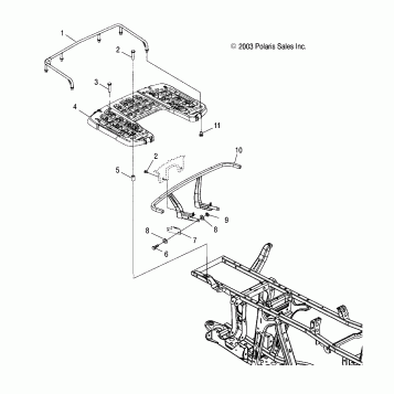 REAR RACK MOUNTING - A04CH68AP/AQ/AU/CU (4987468746A06)