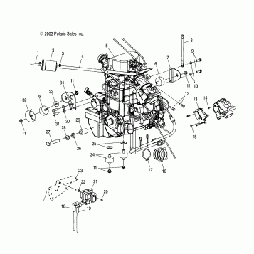 ENGINE MOUNTING - A04CH68AP/AQ/AU/CU (4987468746A13)