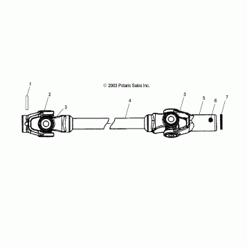 FRONT PROP SHAFT - A04CH68AP/AQ/AU/CU (4987468746B04)