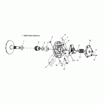 DRIVE CLUTCH - A03CH68AA/AC/AF/AH/AL (4987468746C03)